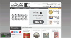 Desktop Screenshot of filatelialopez.com